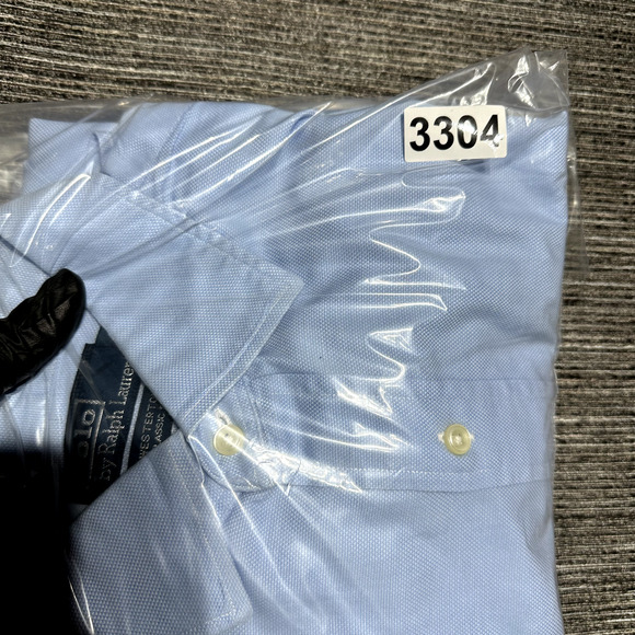 Polo By Ralph Lauren Button Up Shirt Men's XL Blue Westerton Classic Brown Pony - Picture 11 of 11